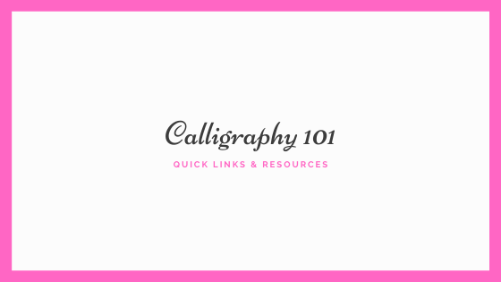 Calligraphy Workshop: Online Resources