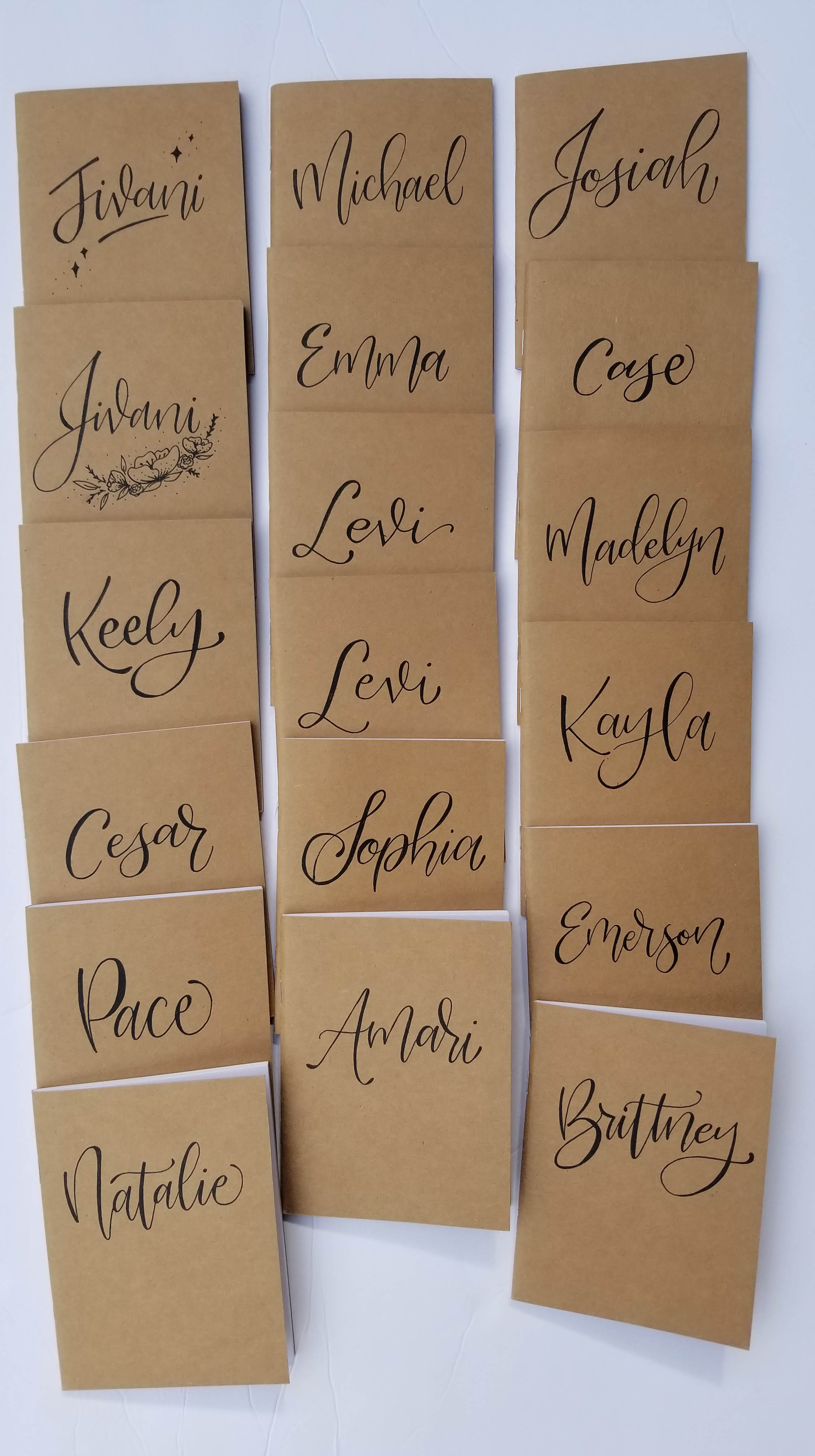 Teacher writing journal - customized with each student's name