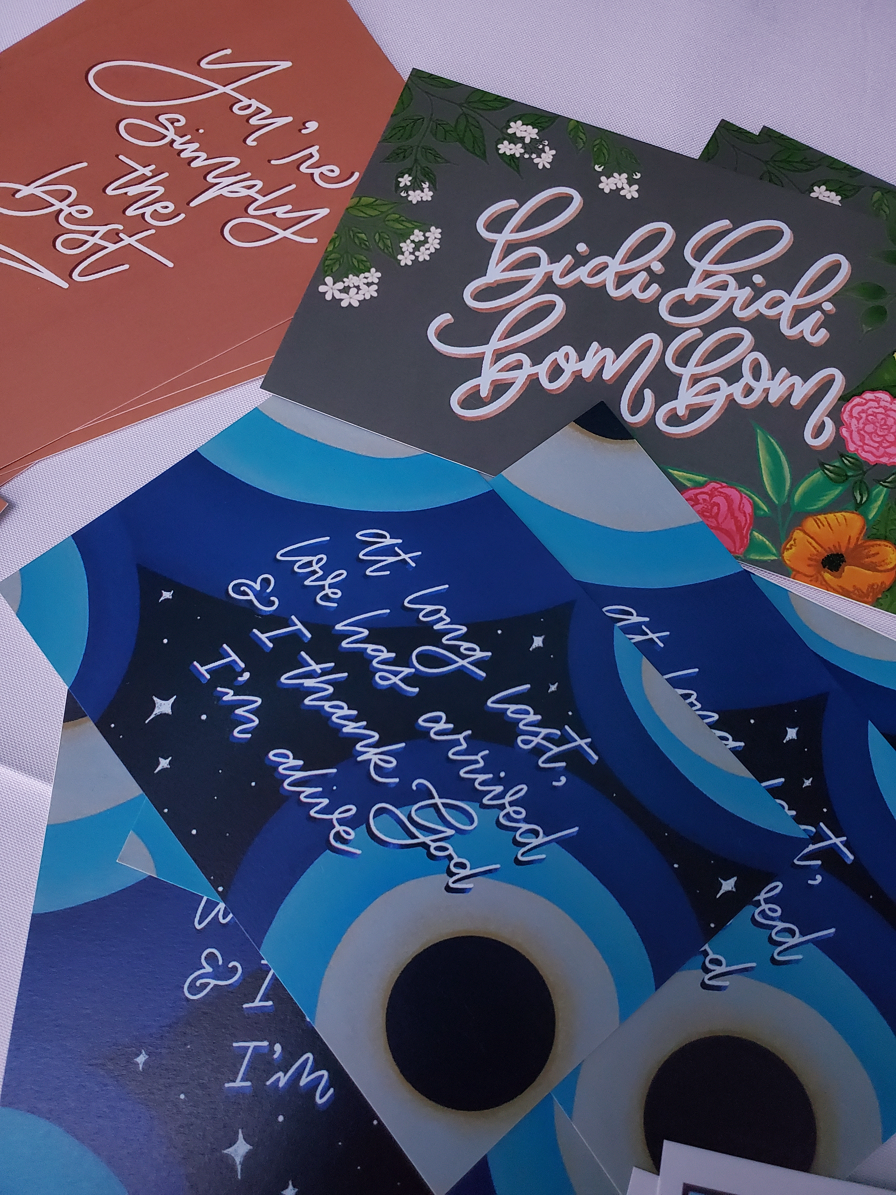 Custom wedding postcard designs